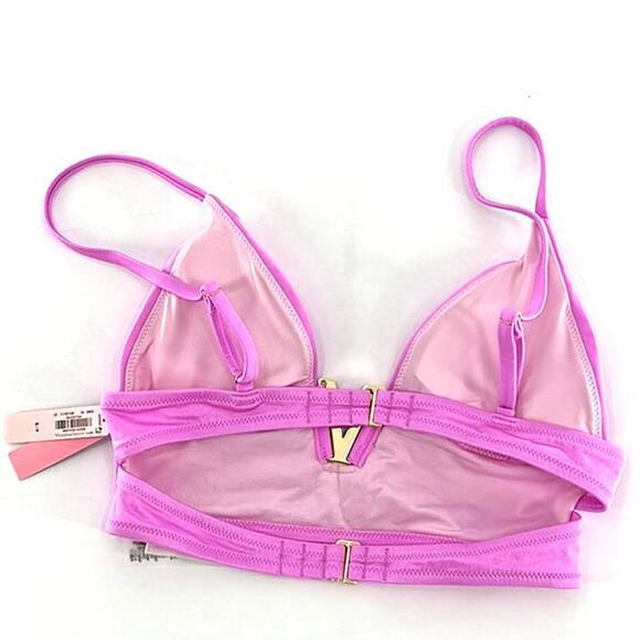Victoria's Secret  Berry Gelat V-Hardware Bralette Bikini Top Size Small - Picture 3 of 8